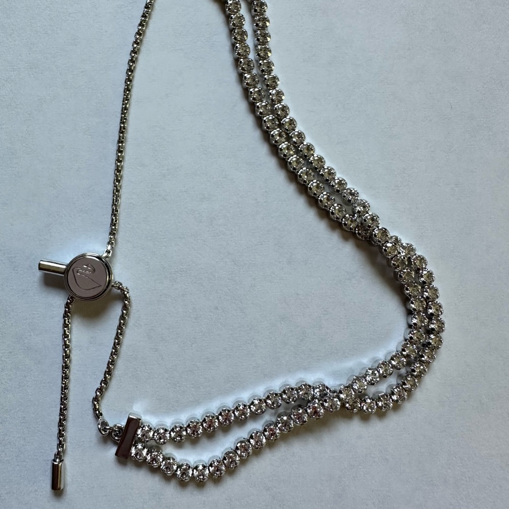 Swarovski Silver Bracelet with Clear Crystals